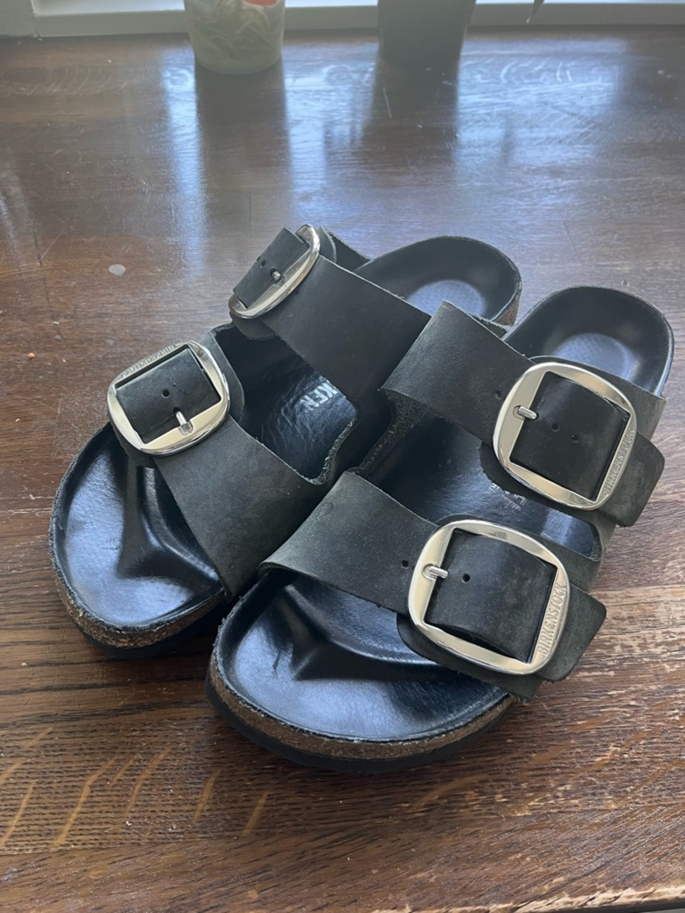 Birkenstock Black Double Buckle Sandals - Picture 3 of 5